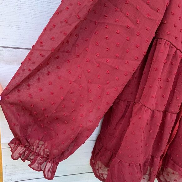 Swiss dot long sleeve top - Picture 5 of 6